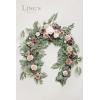 imageLings Moment Flower Garland  6FT Eucalyptus ampamp Rose  Sweetheart Table Decor for Wedding Reception Artificial Floral Garland for Arch Mantle Christmas Backdrop Decoration PurplePkdusty Rose  Mauve