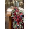 imageLings Moment Flower Garland  6FT Eucalyptus ampamp Rose  Sweetheart Table Decor for Wedding Reception Artificial Floral Garland for Arch Mantle Christmas Backdrop Decoration PurpleRedburgundy Blue