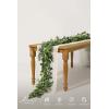 imageLings Moment Flower Garland  6FT Eucalyptus ampamp Rose  Sweetheart Table Decor for Wedding Reception Artificial Floral Garland for Arch Mantle Christmas Backdrop Decoration PurpleGrnsage Green