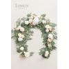 imageLings Moment Flower Garland  6FT Eucalyptus ampamp Rose  Sweetheart Table Decor for Wedding Reception Artificial Floral Garland for Arch Mantle Christmas Backdrop Decoration PurpleWhtwhite  Beige New