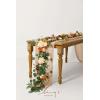 imageLings Moment Flower Garland  6FT Eucalyptus ampamp Rose  Sweetheart Table Decor for Wedding Reception Artificial Floral Garland for Arch Mantle Christmas Backdrop Decoration PurpleOrterracotta  Orange 02