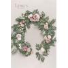imageLings Moment Flower Garland  6FT Eucalyptus ampamp Rose  Sweetheart Table Decor for Wedding Reception Artificial Floral Garland for Arch Mantle Christmas Backdrop Decoration PurplePkgarden Dusty Rose