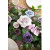 imageLings Moment Flower Garland  6FT Eucalyptus ampamp Rose  Sweetheart Table Decor for Wedding Reception Artificial Floral Garland for Arch Mantle Christmas Backdrop Decoration PurplePrplsage Purple