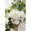 imageLings Moment Flower Garland  6FT Eucalyptus ampamp Rose  Sweetheart Table Decor for Wedding Reception Artificial Floral Garland for Arch Mantle Christmas Backdrop Decoration PurpleWhtwhite  Lily  Olive