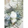 imageLings Moment Flower Garland  6FT Eucalyptus ampamp Rose  Sweetheart Table Decor for Wedding Reception Artificial Floral Garland for Arch Mantle Christmas Backdrop Decoration PurpleBludusty Blue  Navy