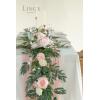 imageLings Moment Flower Garland  6FT Eucalyptus ampamp Rose  Sweetheart Table Decor for Wedding Reception Artificial Floral Garland for Arch Mantle Christmas Backdrop Decoration PurplePkblush  Cream