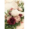 imageLings Moment Flower Garland  6FT Eucalyptus ampamp Rose  Sweetheart Table Decor for Wedding Reception Artificial Floral Garland for Arch Mantle Christmas Backdrop Decoration PurpleRedmarsala  Blush 02