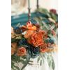 imageLings Moment Flower Garland  6FT Eucalyptus ampamp Rose  Sweetheart Table Decor for Wedding Reception Artificial Floral Garland for Arch Mantle Christmas Backdrop Decoration PurpleOrdark Teal  Burnt Orange
