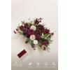 imageLings Moment Purple Blue Wedding Bouquets for Bride Lilac Bridal Bouquets for Bride 13 Inch Free Form Artificial Wedding Flower BouquetRedmarsala  Blush