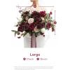 imageLings Moment Purple Blue Wedding Bouquets for Bride Lilac Bridal Bouquets for Bride 13 Inch Free Form Artificial Wedding Flower BouquetRedmarsala  Blush