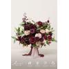 imageLings Moment Purple Blue Wedding Bouquets for Bride Lilac Bridal Bouquets for Bride 13 Inch Free Form Artificial Wedding Flower BouquetRedmarsala  Blush