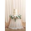 imageLings Moment Wedding Artificial Welcome Sign Flowers Swag Arch Floral Garland Decorations White ampamp Sage for Ceremony Reception Entrance Entryway Party Banquets Easel Wall Home OutdoorNOT Include SignWhite  Sage  Blush