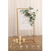 imageLings Moment Wedding Artificial Welcome Sign Flowers Swag Arch Floral Garland Decorations White ampamp Sage for Ceremony Reception Entrance Entryway Party Banquets Easel Wall Home OutdoorNOT Include SignWhite  Sage  Blush