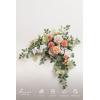 imageLings Moment Wedding Artificial Welcome Sign Flowers Swag Arch Floral Garland Decorations White ampamp Sage for Ceremony Reception Entrance Entryway Party Banquets Easel Wall Home OutdoorNOT Include SignGrowing Blush