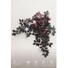 imageLings Moment Wedding Artificial Welcome Sign Flowers Swag Arch Floral Garland Decorations White ampamp Sage for Ceremony Reception Entrance Entryway Party Banquets Easel Wall Home OutdoorNOT Include SignBlack  Burgundy