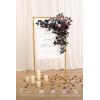 imageLings Moment Wedding Artificial Welcome Sign Flowers Swag Arch Floral Garland Decorations White ampamp Sage for Ceremony Reception Entrance Entryway Party Banquets Easel Wall Home OutdoorNOT Include SignBlack  Burgundy