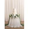 imageLings Moment Wedding Artificial Welcome Sign Flowers Swag Arch Floral Garland Decorations White ampamp Sage for Ceremony Reception Entrance Entryway Party Banquets Easel Wall Home OutdoorNOT Include SignLily White