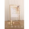 imageLings Moment Wedding Artificial Welcome Sign Flowers Swag Arch Floral Garland Decorations White ampamp Sage for Ceremony Reception Entrance Entryway Party Banquets Easel Wall Home OutdoorNOT Include SignWhite  Beige  Blush