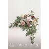 imageLings Moment Wedding Artificial Welcome Sign Flowers Swag Arch Floral Garland Decorations White ampamp Sage for Ceremony Reception Entrance Entryway Party Banquets Easel Wall Home OutdoorNOT Include SignDusty Rose  Cream