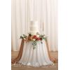 imageLings Moment Wedding Artificial Welcome Sign Flowers Swag Arch Floral Garland Decorations White ampamp Sage for Ceremony Reception Entrance Entryway Party Banquets Easel Wall Home OutdoorNOT Include SignSunset Terracotta