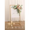 imageLings Moment Wedding Artificial Welcome Sign Flowers Swag Arch Floral Garland Decorations White ampamp Sage for Ceremony Reception Entrance Entryway Party Banquets Easel Wall Home OutdoorNOT Include SignGrowing Blush