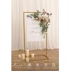 imageLings Moment Wedding Artificial Welcome Sign Flowers Swag Arch Floral Garland Decorations White ampamp Sage for Ceremony Reception Entrance Entryway Party Banquets Easel Wall Home OutdoorNOT Include SignDusty Rose  Cream