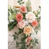 imageLings Moment Wedding Artificial Welcome Sign Flowers Swag Arch Floral Garland Decorations White ampamp Sage for Ceremony Reception Entrance Entryway Party Banquets Easel Wall Home OutdoorNOT Include SignGrowing Blush