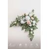 imageLings Moment Wedding Artificial Welcome Sign Flowers Swag Arch Floral Garland Decorations White ampamp Sage for Ceremony Reception Entrance Entryway Party Banquets Easel Wall Home OutdoorNOT Include SignWhite  Sage  Blush