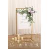 imageLings Moment Wedding Artificial Welcome Sign Flowers Swag Arch Floral Garland Decorations White ampamp Sage for Ceremony Reception Entrance Entryway Party Banquets Easel Wall Home OutdoorNOT Include SignLilac  Gold