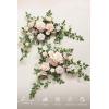 imageLings moment 2PCS Sage Green Artificial Flower Garland Wedding Arch Flowers Floral Swags Centerpieces Greenery Arrangements for SweetheartHead Table Easel Wall Entryway Board Backdrop DecorPkblush  Cream