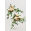 imageLings moment 2PCS Sage Green Artificial Flower Garland Wedding Arch Flowers Floral Swags Centerpieces Greenery Arrangements for SweetheartHead Table Easel Wall Entryway Board Backdrop DecorBrnapricot  Peach
