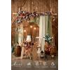 imageLings moment 2PCS Sage Green Artificial Flower Garland Wedding Arch Flowers Floral Swags Centerpieces Greenery Arrangements for SweetheartHead Table Easel Wall Entryway Board Backdrop DecorBrnrust  Brown