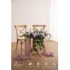 imageLings moment 2PCS Sage Green Artificial Flower Garland Wedding Arch Flowers Floral Swags Centerpieces Greenery Arrangements for SweetheartHead Table Easel Wall Entryway Board Backdrop DecorPrpllilac  Gold