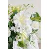 imageLings moment 2PCS Sage Green Artificial Flower Garland Wedding Arch Flowers Floral Swags Centerpieces Greenery Arrangements for SweetheartHead Table Easel Wall Entryway Board Backdrop DecorWhtgreen  White