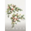 imageLings moment 2PCS Sage Green Artificial Flower Garland Wedding Arch Flowers Floral Swags Centerpieces Greenery Arrangements for SweetheartHead Table Easel Wall Entryway Board Backdrop DecorBlush  Pink