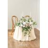 imageLings moment 2PCS Sage Green Artificial Flower Garland Wedding Arch Flowers Floral Swags Centerpieces Greenery Arrangements for SweetheartHead Table Easel Wall Entryway Board Backdrop DecorWhtsage