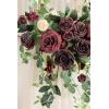 imageLings moment 2PCS Sage Green Artificial Flower Garland Wedding Arch Flowers Floral Swags Centerpieces Greenery Arrangements for SweetheartHead Table Easel Wall Entryway Board Backdrop DecorRedbordeaux Red