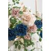 imageLings moment 2PCS Sage Green Artificial Flower Garland Wedding Arch Flowers Floral Swags Centerpieces Greenery Arrangements for SweetheartHead Table Easel Wall Entryway Board Backdrop DecorPkdusty Rose  Navy