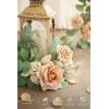 imageLings moment 6Pack 2ft Artificial Flowers Garland Green ampamp Sage Lantern Flower Centerpieces Mauve Wedding Aisle Decor Chair Flowers Arch Floral for Signs DIY Table Wall Window Cake DecorationBrnbeige