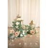 imageLings moment 6Pack 2ft Artificial Flowers Garland Green ampamp Sage Lantern Flower Centerpieces Mauve Wedding Aisle Decor Chair Flowers Arch Floral for Signs DIY Table Wall Window Cake DecorationBrnbeige