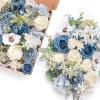 Blu-dusty Blue & Navy & Ivory