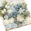 Blu-dusty Blue & White