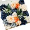 Blu-navy & Cream