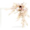 imageLings Moment Wedding Artificial Welcome Sign Flowers Swag Arch Floral Garland Decorations White ampamp Sage for Ceremony Reception Entrance Entryway Party Banquets Easel Wall Home OutdoorNOT Include SignWhite  Beige  Blush