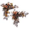 imageLings moment 2PCS Sage Green Artificial Flower Garland Wedding Arch Flowers Floral Swags Centerpieces Greenery Arrangements for SweetheartHead Table Easel Wall Entryway Board Backdrop DecorBlkblack  Terracotta