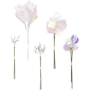imageLings Moment Artificial Greenery Stems Box Set 30pcs with 8 Kinds of Faux Greenery Picks for DIY Bridal Bouquets Wedding Floral Arrangement Table Centerpieces Purple ampamp Dark GreenBlutransparent Accessories