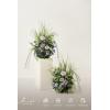 imageLings Moment 410quot Tall FreeStanding Wedding Aisle Artificial Flowers for Ceremony Decor 2PCS White Walkway Floral Chair Markers Faux Rose Altar Arch Arrangement Spring Decorations OutdoorPrplsage Purple