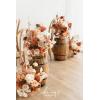 imageLings Moment 410quot Tall FreeStanding Wedding Aisle Artificial Flowers for Ceremony Decor 2PCS White Walkway Floral Chair Markers Faux Rose Altar Arch Arrangement Spring Decorations OutdoorOrrust  Sepia