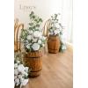 imageLings Moment 410quot Tall FreeStanding Wedding Aisle Artificial Flowers for Ceremony Decor 2PCS White Walkway Floral Chair Markers Faux Rose Altar Arch Arrangement Spring Decorations OutdoorWhtwhite  Sage
