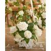 imageLings moment 2Pack 2ft Dusty Rose Artificial Flower Garland Lantern Flower Centerpieces Wedding Aisle Decor Chair Flowers Arch Floral for Signs DIY Table Wall Window Cake DecorationWhtlily of the Valley White